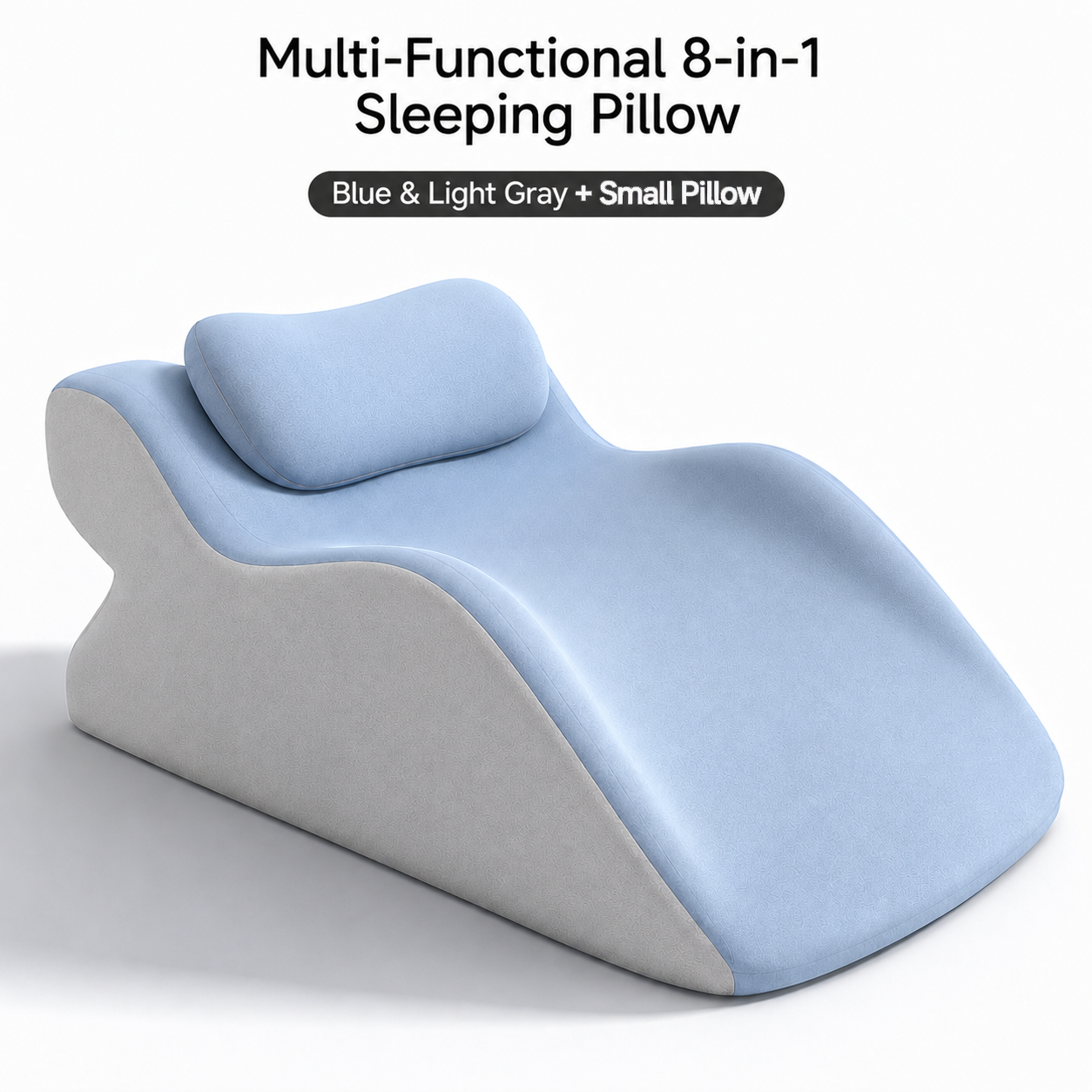 Multifunctional couple's pillow with hip lift for couples.