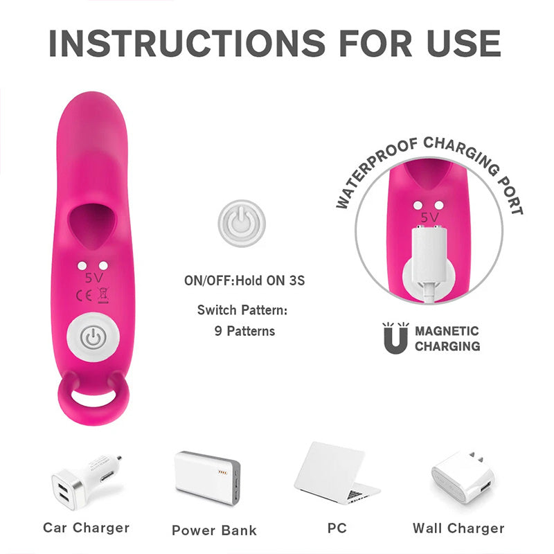 Multi-frequency vibration finger sleeve