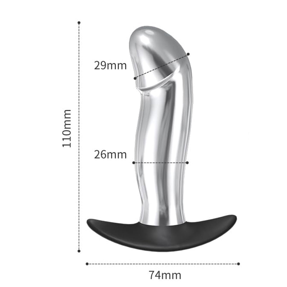 10 Vibration Modes Metal Anal Vibrator Butt Plug