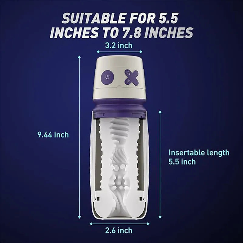 7 Types Of Vibration Thrusting And Sucking APP Remote Control Male Stroker