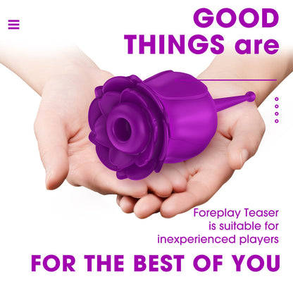 Rose Vibrater | Rose Suction Vibrator Female Masturbator