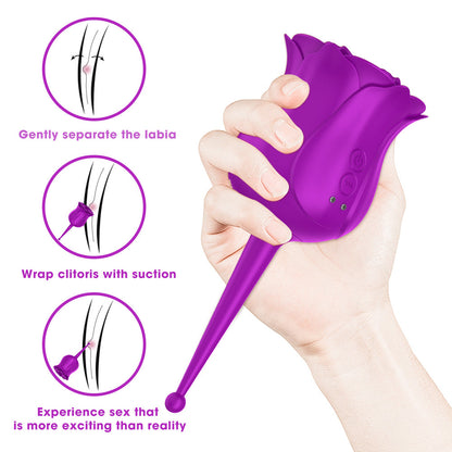 Rose Vibrater | Rose Suction Vibrator Female Masturbator