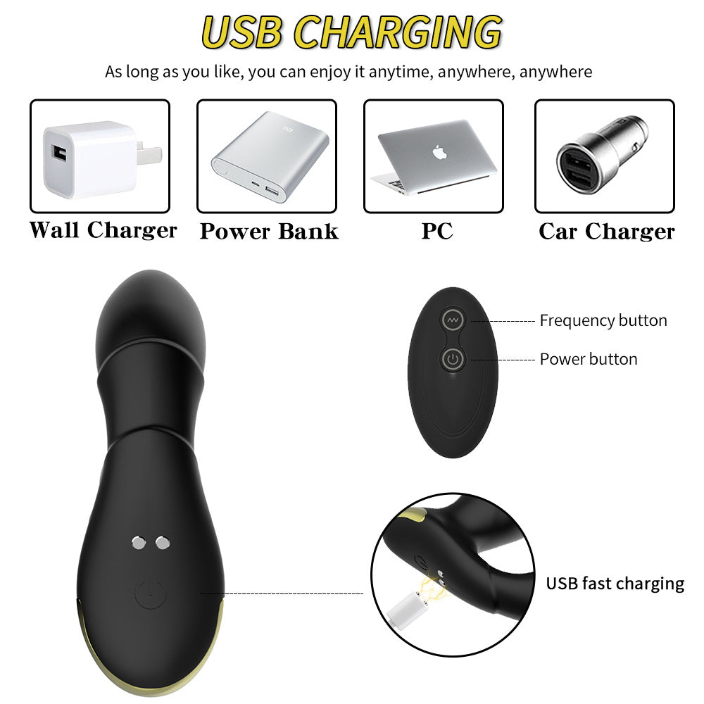 2026 Telescopic Prostate Massager Wireless Remote Control Anal Plug
