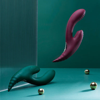 Bendable G-Spot Vibrator Sucking Tongue Licking Waterproof