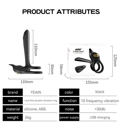 Vibrating Ring - Dual Motor Dual Vibration Cock Vibrator