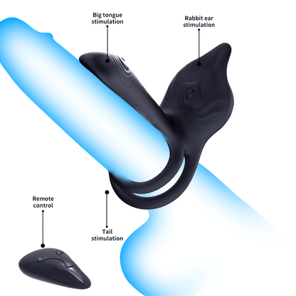 Vibrating Ring - Dual Motor Dual Vibration Cock Vibrator