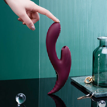 Bendable G-Spot Vibrator Sucking Tongue Licking Waterproof