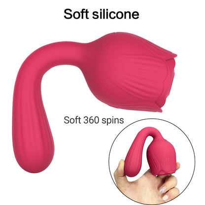 Rose Vibrator Female Masturbator Sucking Nipple Vibrator