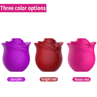 Sucking Rose Vibrator Female Massage Rose Petal Masturbator