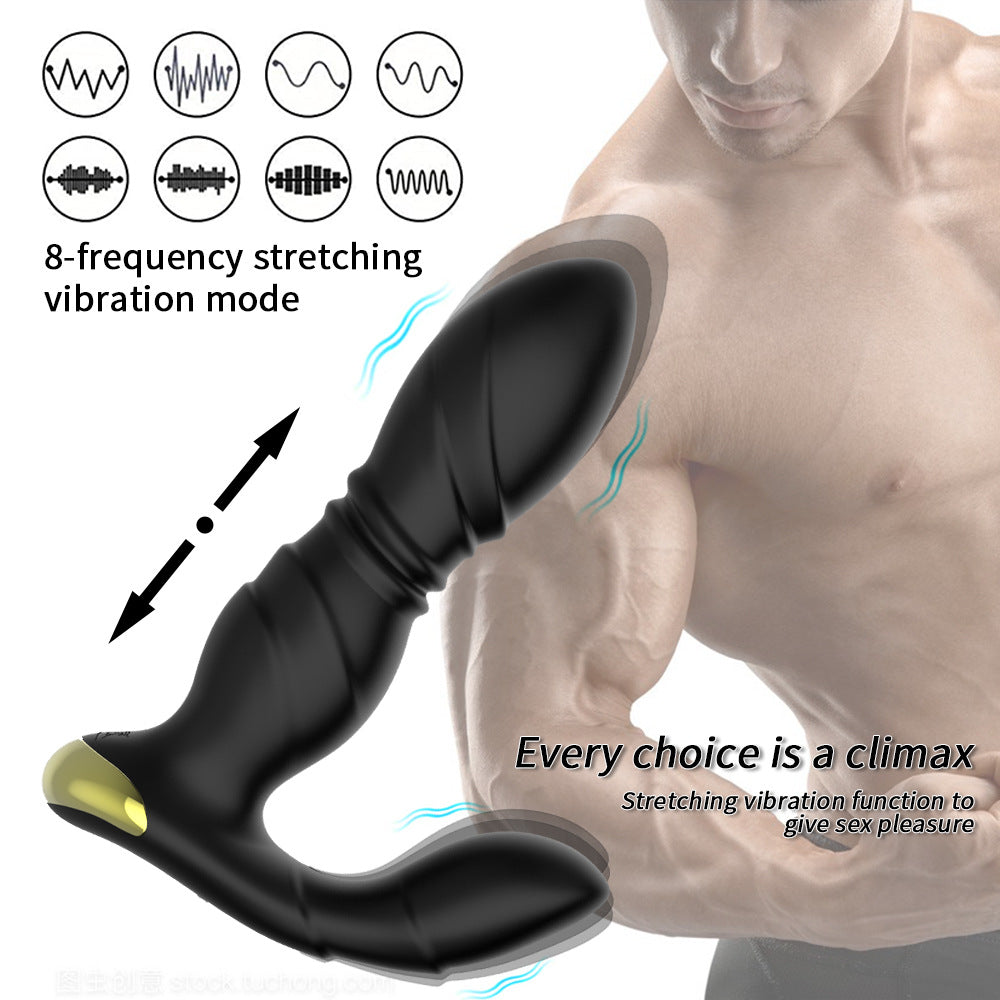 2026 Telescopic Prostate Massager Wireless Remote Control Anal Plug