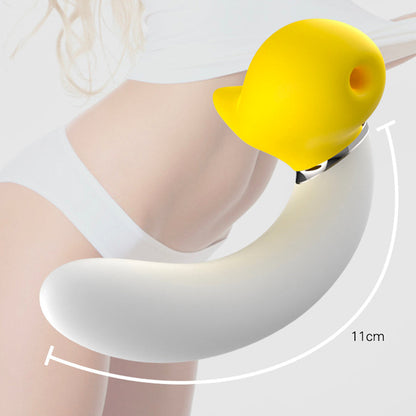 Banana Vibrating Dildos Spin  Suck Telescoping Dildo