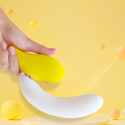 Banana Vibrating Dildos Spin  Suck Telescoping Dildo
