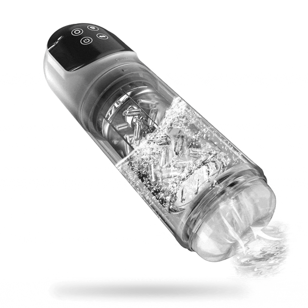 XR3 Wearable 7 Vibrating Sucking Rotation Tongue Licking Automatic Male Stroker Blowjob Toy