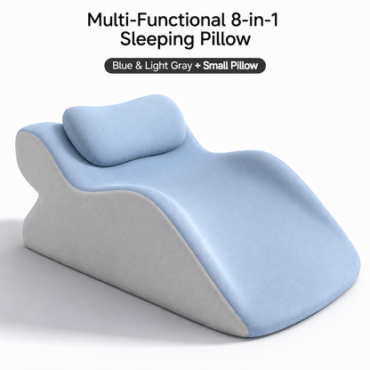 Multifunctional couple's pillow with hip lift for couples.
