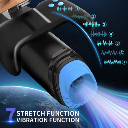 UXOL-7-Frequency Suction & 7-Frequency  Vibration Heating Male Stroker