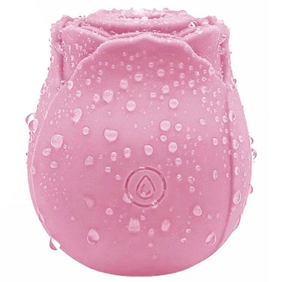 Pink Rose Suction Vibrator 7 Frequency Sucking Clit Massage Rose Toy