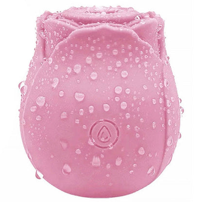 Pink Rose Suction Vibrator 7 Frequency Sucking Clit Massage Rose Toy