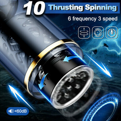 Master 10 Thrusting Rotating 3D Realistic Automatic Male Stroker