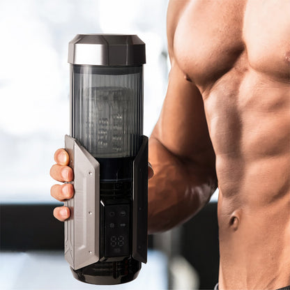 2026 New 4 In 1 Stroker for Men 7 Sucking & Vibrating & Thrusting & Rotating Oral Sex LCD Male Stroker