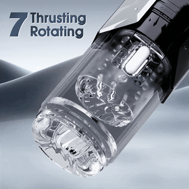 2026 New 4 In 1 Stroker for Men 7 Sucking & Vibrating & Thrusting & Rotating Oral Sex LCD Male Stroker