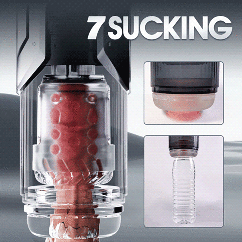 2026 New 4 In 1 Stroker for Men 7 Sucking & Vibrating & Thrusting & Rotating Oral Sex LCD Male Stroker