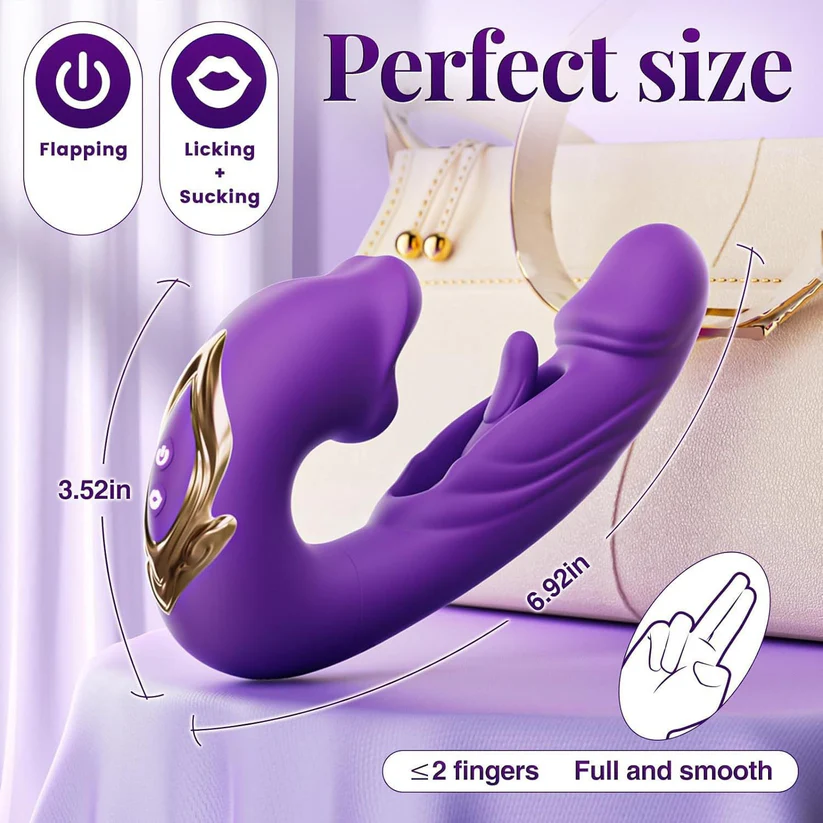 ❄️ Flash Sale 70% OFF 💋 2026 Upgraded Alcuras™ 4-in-1 Flapping & Licking Vibrator