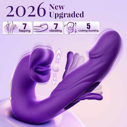 ❄️ Flash Sale 70% OFF 💋 2026 Upgraded Alcuras™ 4-in-1 Flapping & Licking Vibrator