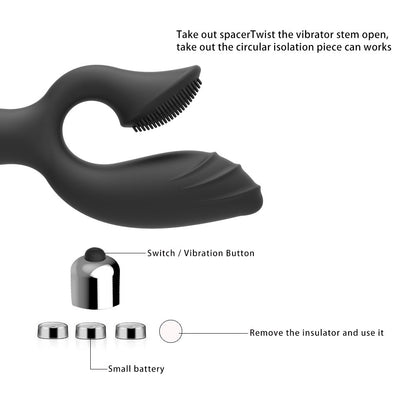 Silicone G-Spot Vibration Massage Masturbation Device