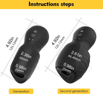 UltraDriveⅡ 7 Vibration 3 Sucking Male Stroker Penis Trainer Super Pleasure Glans Trainer