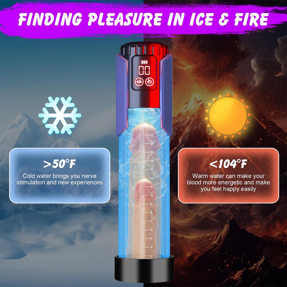 Waterproof Vacuum Extension Pump Penis Training Male Stroker