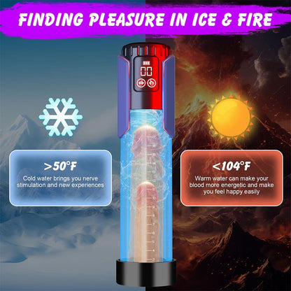 Waterproof Vacuum Extension Pump Penis Training Male Stroker