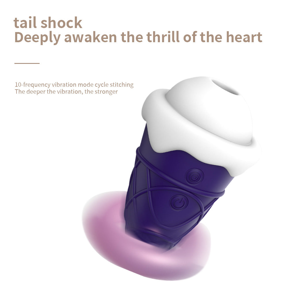 10 Frequency Tongue Lick Sucking Nipple Vibrator