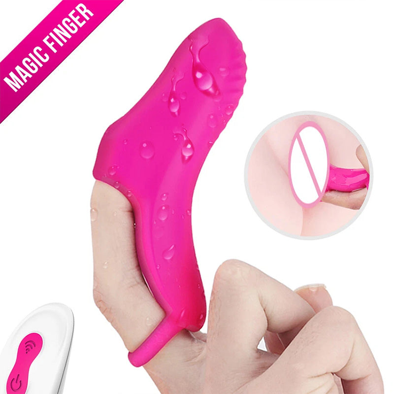 Multi-frequency vibration finger sleeve