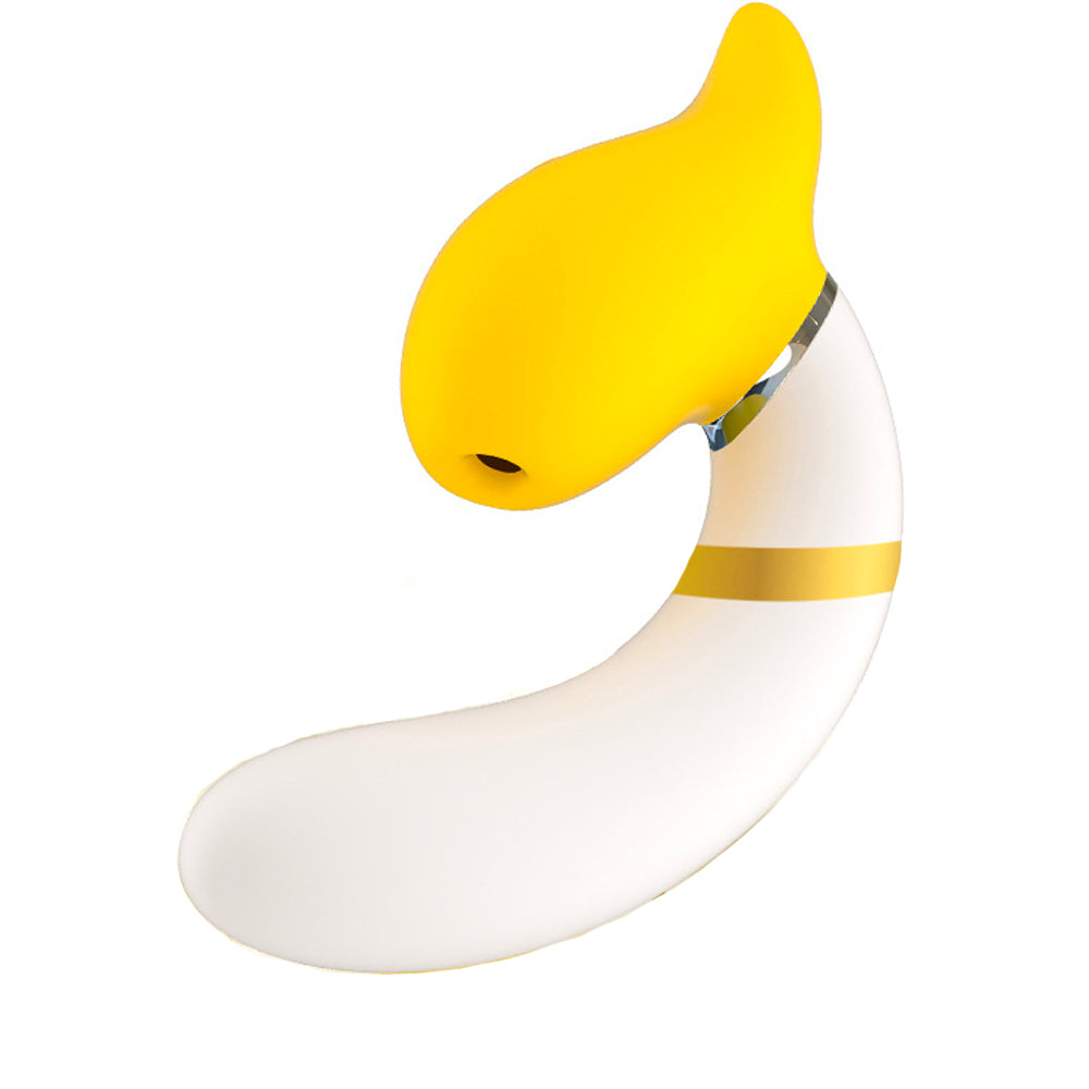 Banana Vibrating Dildos Spin  Suck Telescoping Dildo
