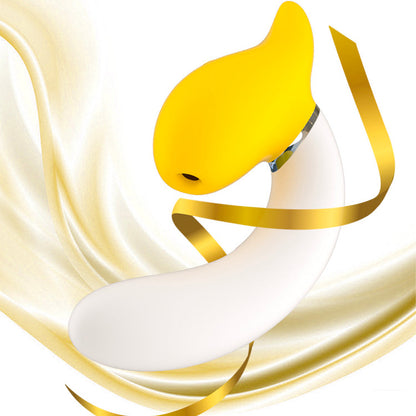 Banana Vibrating Dildos Spin  Suck Telescoping Dildo