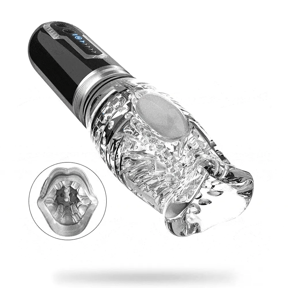 2026 Newest 3 in 1 Upgraded Gawk Gawk 3000 Pro - Male Rose 5 Thrusting & 5 Rotating & 7 Vibrating Modes, Adult Toys Automatic Men Masturbation Machine Electric Pocket Pussy Male Stroker