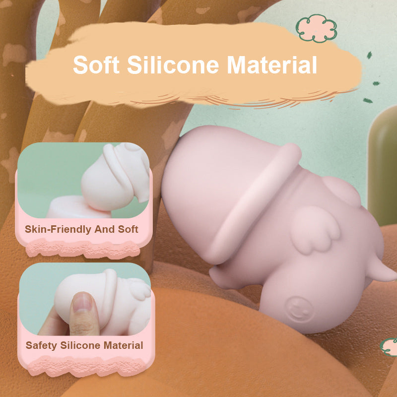 Piglet Vibrating Egg & Pink Vibrator Romantic Angel Sex Toy