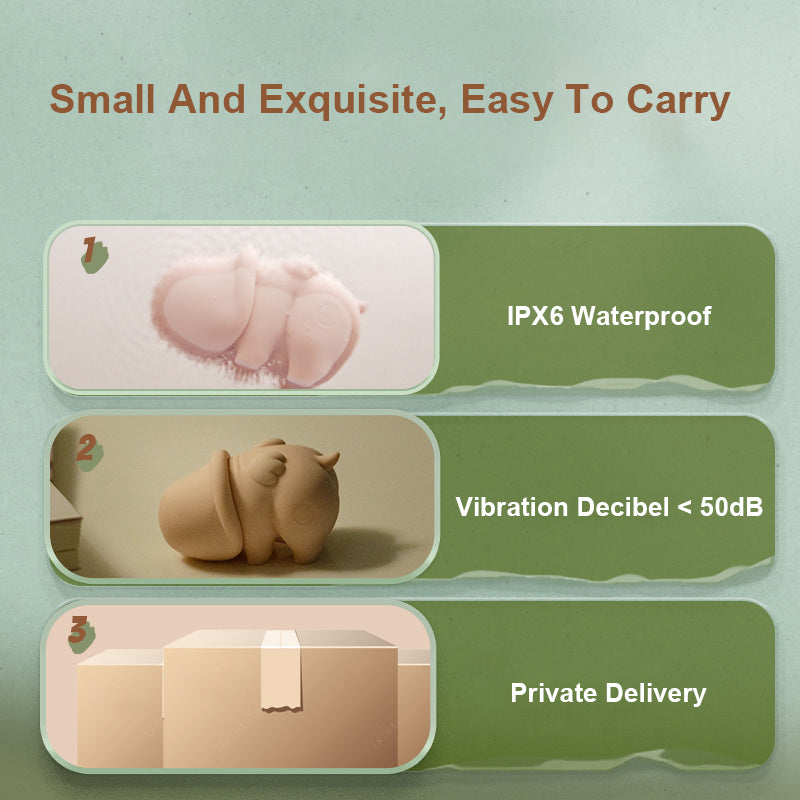 Piglet Vibrating Egg & Pink Vibrator Romantic Angel Sex Toy
