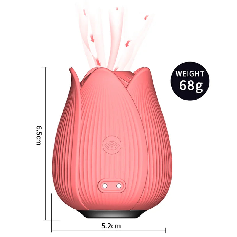 7 Modes Sucking & Vibrating Rose Vibrator Vibrating Suction for Women