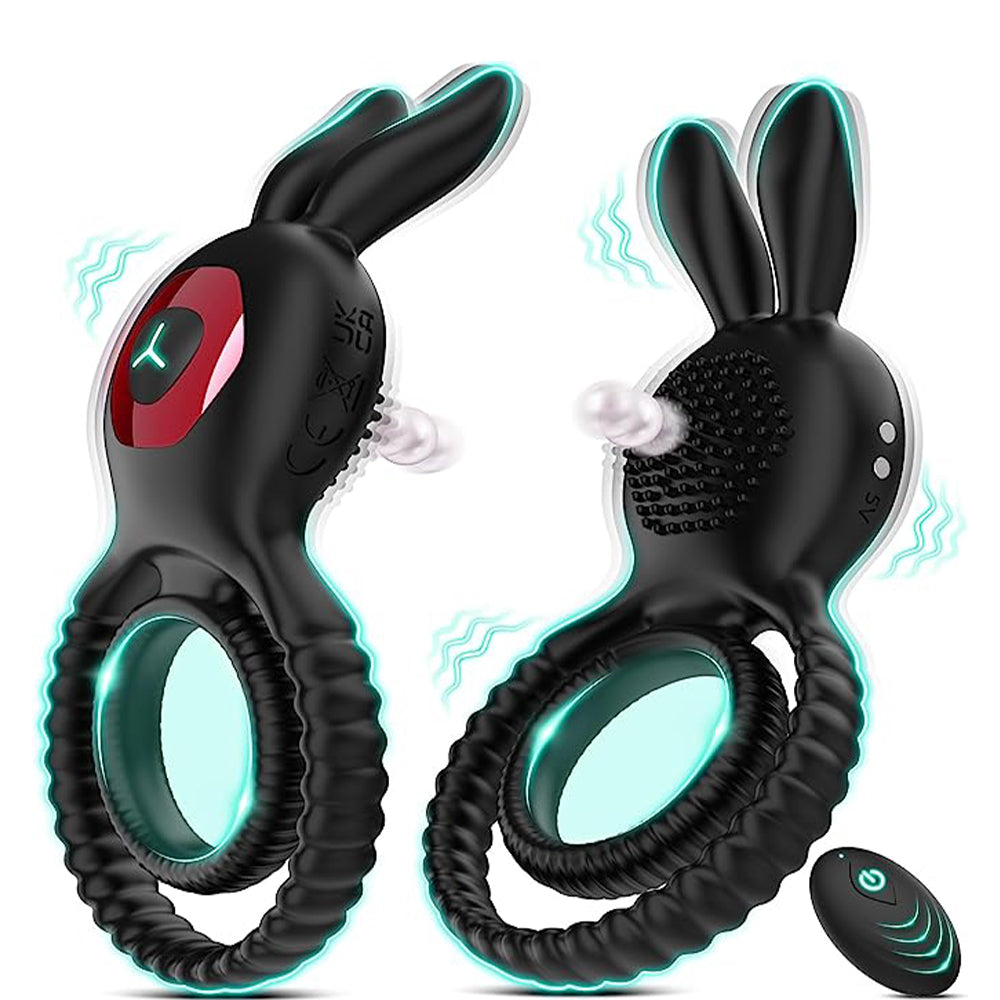 4 in1 Penis Ring Vibrator 10 Vibrations C & G Spot Vibrator
