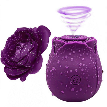 Rose Suction Vibrator 7 Frequency Sucking Clit Massage Rose Toy