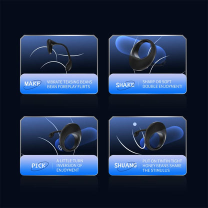 3 in 1 Dual Motor 10 Modes Vibrating Cock Ring with Anal Plug, Uxol 10 Vibration Modes Adult Sex Toys for Men Couples, Prostate Massager G spot Nipple Vibrator Remote Control