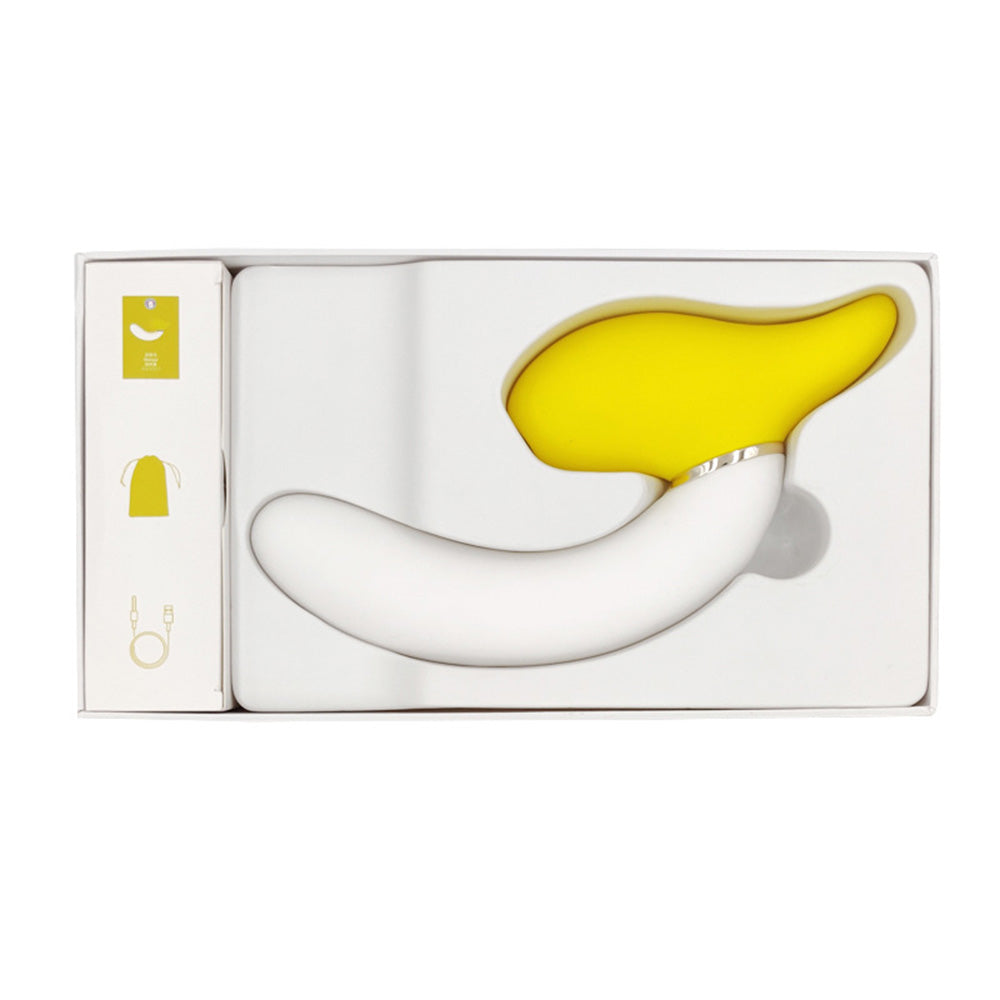 Banana Vibrating Dildos Spin  Suck Telescoping Dildo