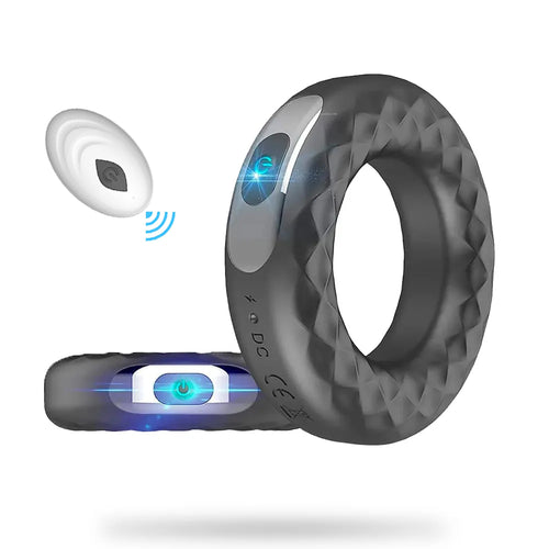 Silicone vibrating locking sperm ring male delayed masturbator