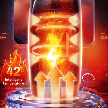The King 10 Vibration & Thrusting Automatic Male Stroker Heating Moaning Male Sex Toy