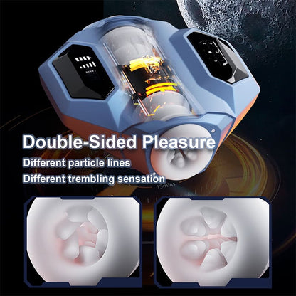 2026 New Galaxy Battleship Telescopic Clip Men's Smart Dual Channel Male Stroker