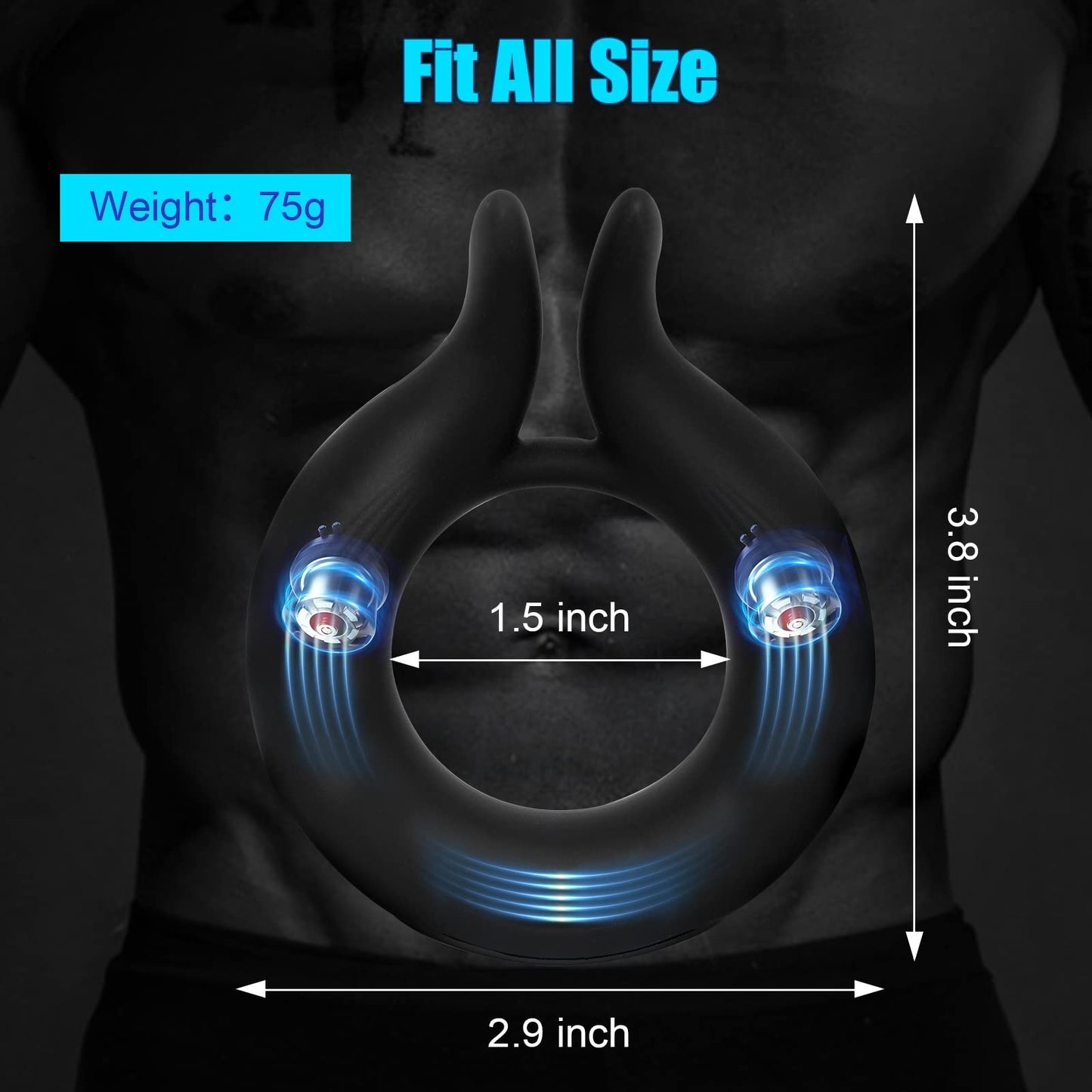 10 Vibration Modes Rabbit Design Penis Ring