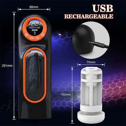 Fully Automatic Telescopic Sucking LCD Display Retractable Decompression Cup, No Need To Hold It By Hand！