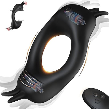 Cock Ring Vibrator With 10 Vibration Modes Remote Control