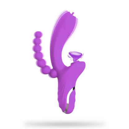 Double-Headed Vibrator Sucking Ball Stick